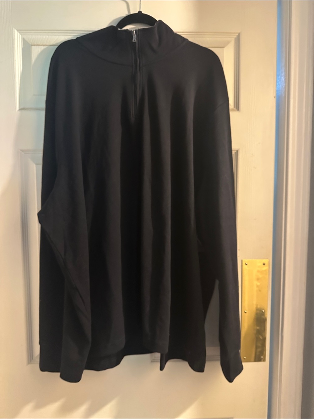 St. John's Bay Men's Black Zip-Up Hooded Sweater 4XL